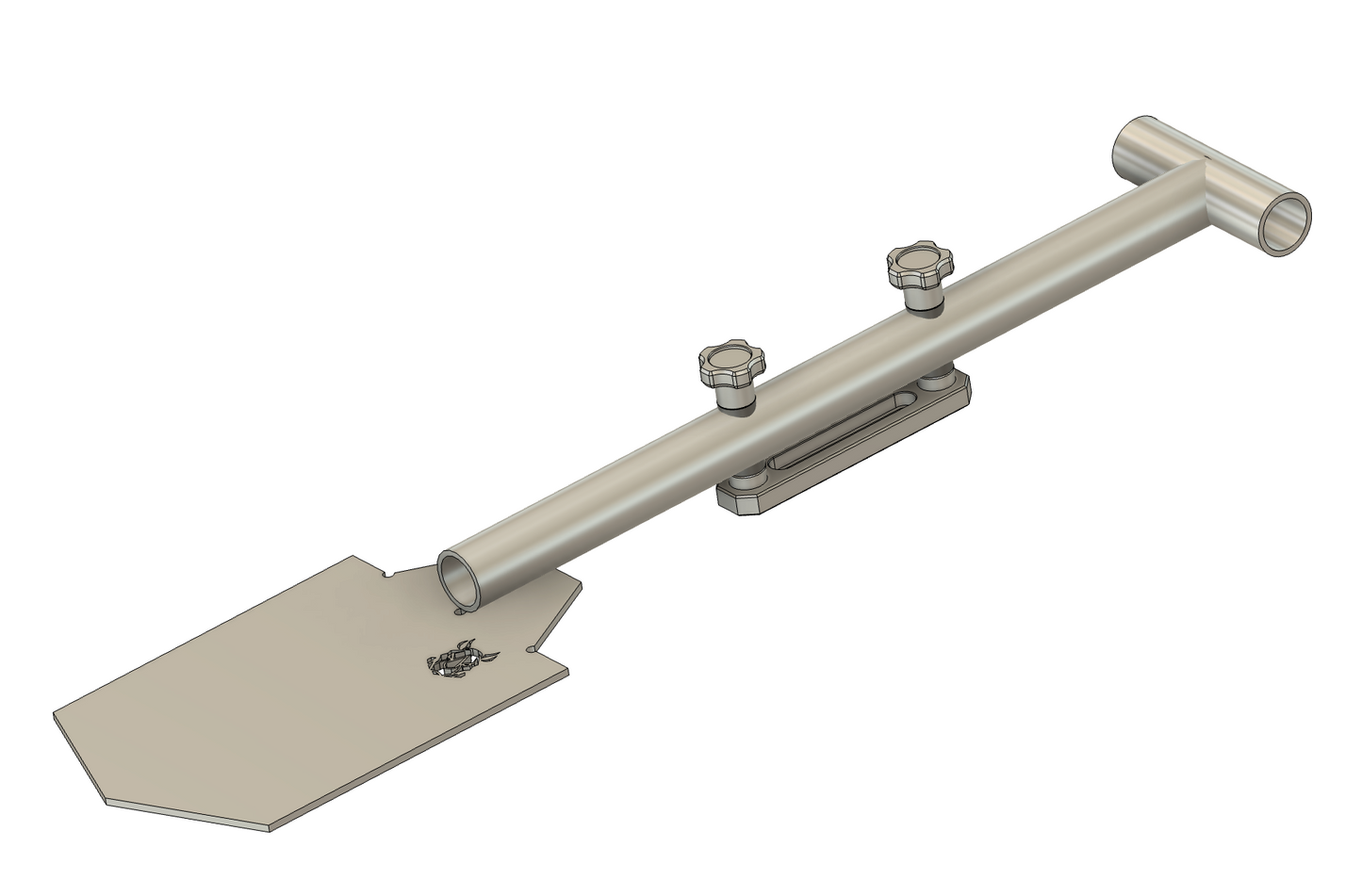 Lightweight Aluminium Shovel and Mounting System